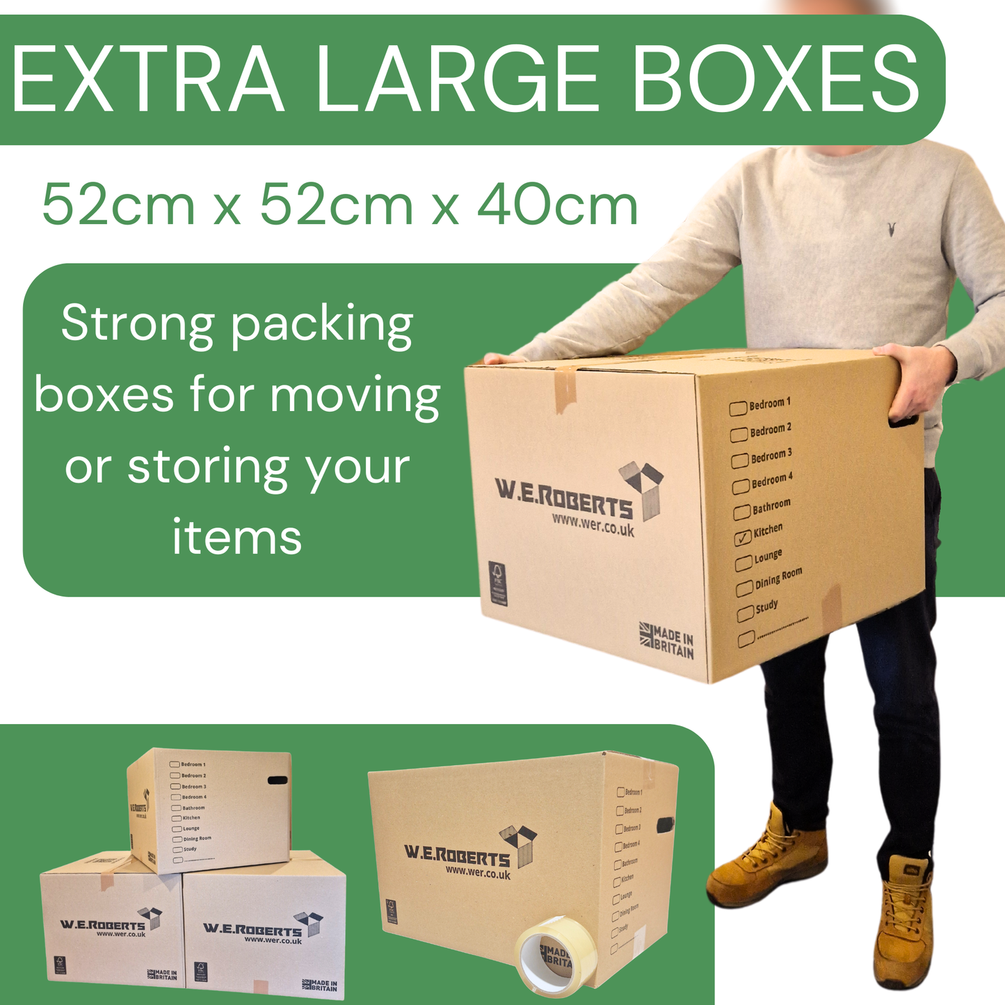 20 x LARGE and EXTRA LARGE Moving Boxes