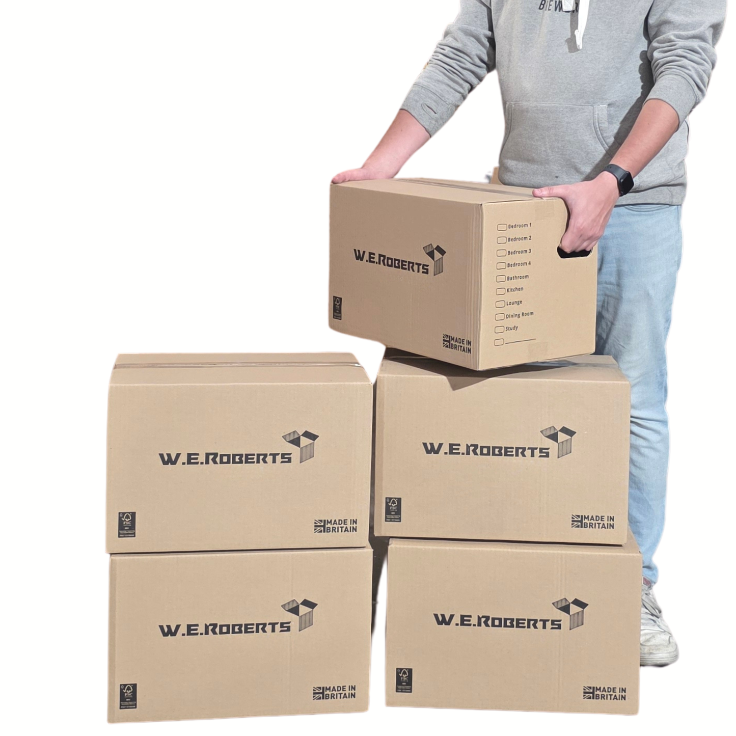 5 x LARGE Moving Boxes