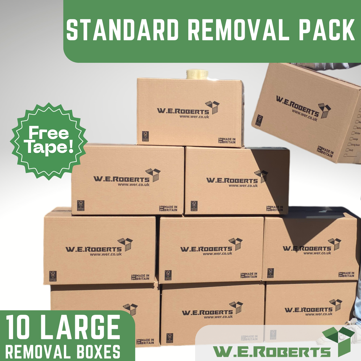 10 x LARGE Moving Boxes