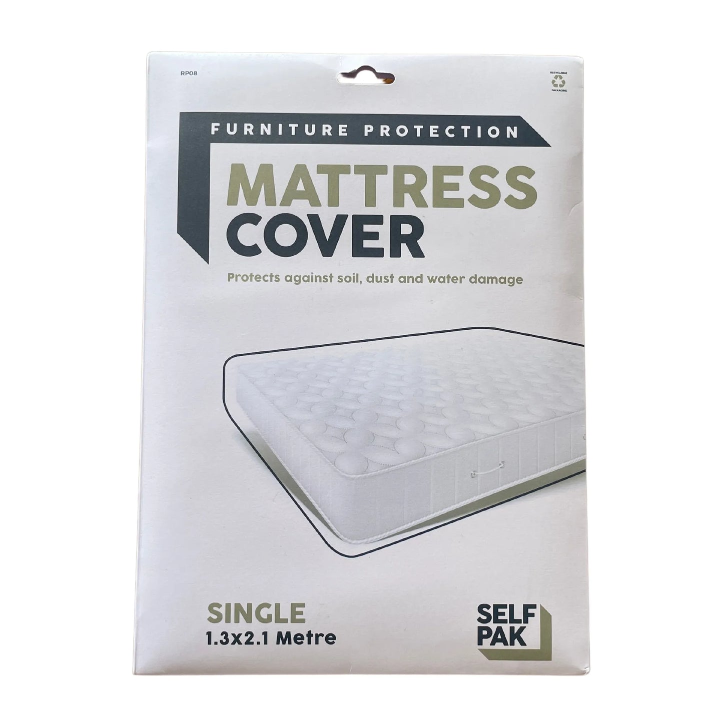 Single Mattress Cover – 3ft 6″ Poly In Self Pak Bag